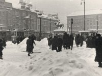 Trg bana Jelačića 1942. godine, pod snijegom